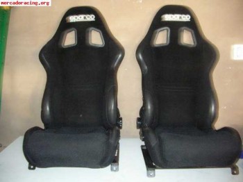 Vendo semibaquets sparco, volante omp...