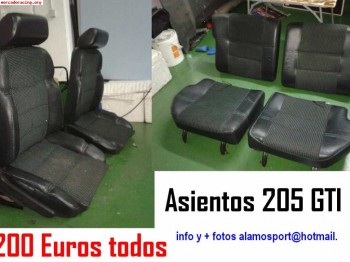 Vendo asientos peugeot 205 gti