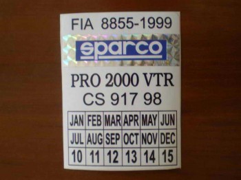 Pegatina spraco con banda holografica 