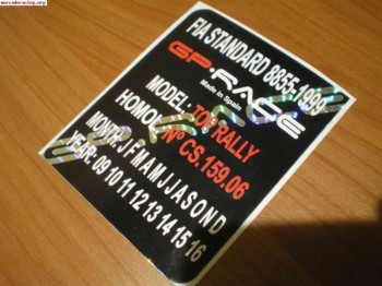 Se vende pegatina gp race para baquet