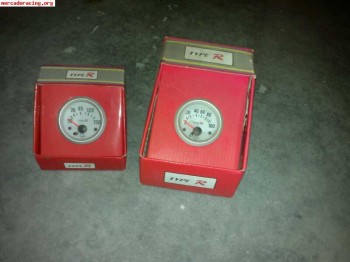 Relojes de medida de temperatura, y presion de aceite