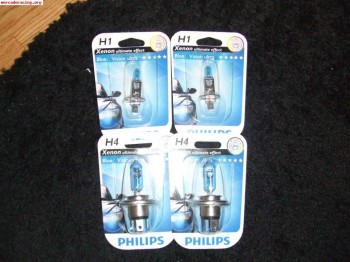 Lote de lamparas philips 14 juegos de h1, h4, h7 modelos esp