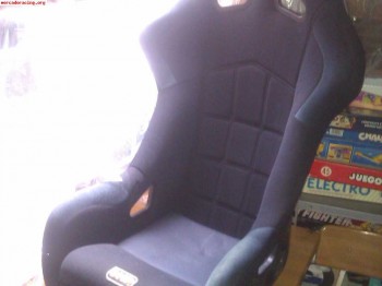 2 baquets omp de fibra y 2 arneses