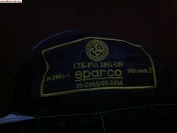 Se vende mono sparco de kart con homologacion vigente