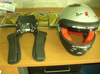 Hans carbono y casco stylo sr3
