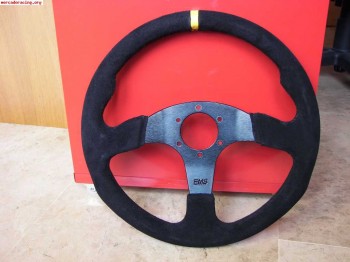 Volante ems piel vuelta. plano. 35 cm.