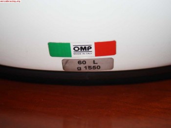 Se vende casco omp 6 carreras compatible con peltor (sa2010)