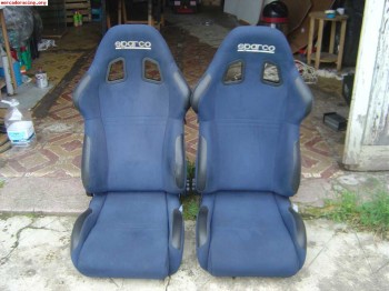 Asientos sparco torino azules