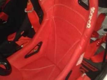 Baquet sparco sprint v,2 arneses sabelt y 1 base mas guia sa