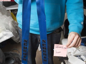 Arneses schroth azules,   pretensores   fundas de regalo