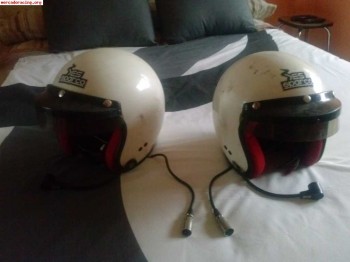 Se venden cascos sparco con interfonos y centralita