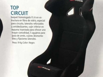 Se vende baquet gp race top circuit