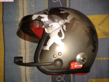 Se vende casco sparco pro yet con clips de hans