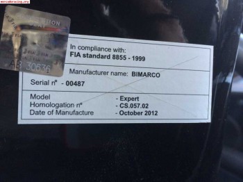 Bacquet de fibra  nuevo