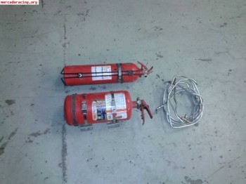 2 kits completos de extincion manual y automatico