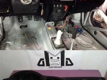 Flocado de salpicaderos y piezas