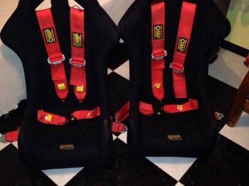 Baquets y arneses omp ----vigentes e impecables