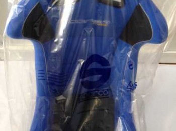 Bacquet sparco corsa azul válido hasta fin de 2019