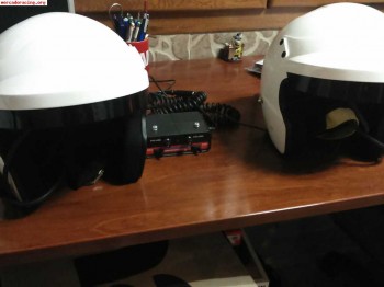 Cascos oreca con interfonos y centralita nuevos 500€ homolog