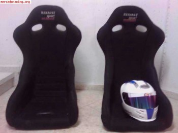 Vendo baquets renault sport de fibra