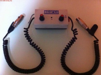 Centralita interfonos sparco con interfonos.