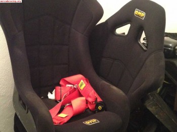 Baquet omp fibra   arnés omp (homologación vigente)