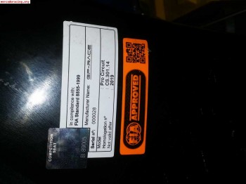 Vendo baquet oreca solo un rally