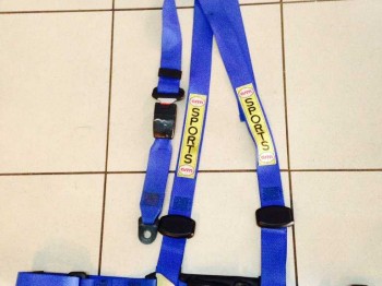 Arnes calle arm desmontable parte trasera azul.