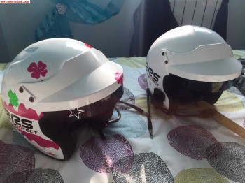 2 cascos abiertos con interfonos nueva homologacion rrs