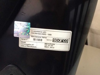 Vendo sparco rev homologado