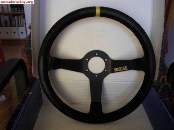 Volante sparco r 345. piel vuelta
