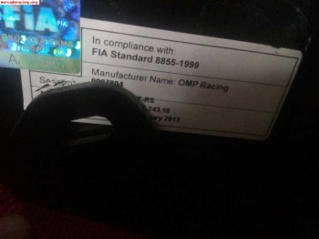 Pareja baquets homologados 250 euros