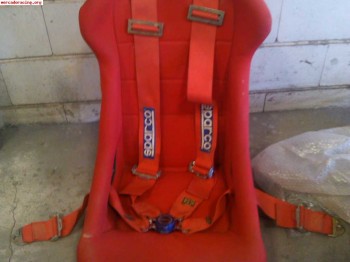 Backet sparco y arneses 