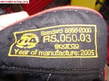 Vendo casco,mono sparco y botas sparco