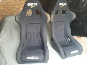 Pareja baquets sparco evo fibra