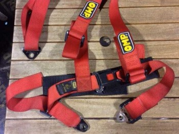 Arnes omp rojo para vehiculo de calle