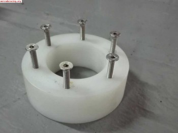 Desplazador volante 3cm. nylon blanco