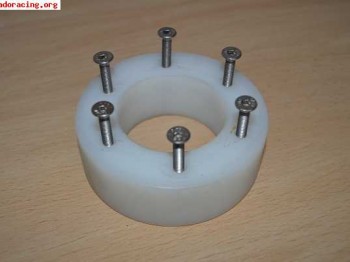 Desplazador volante 3cm. nylon blanco