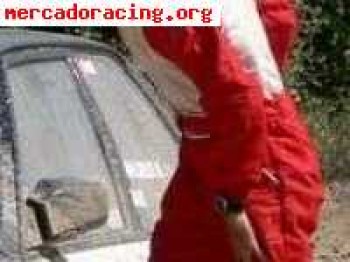 Mono lico rojo/blanco, talla 50 (homologado)