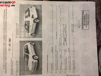Ficha homologacion peugeot 106 rallye 1.3