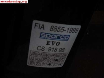 Vendo  2 baquets sparco evo