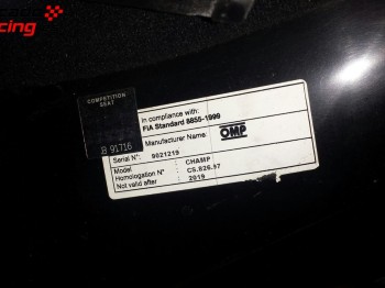 2 baquets omp champ r homologados