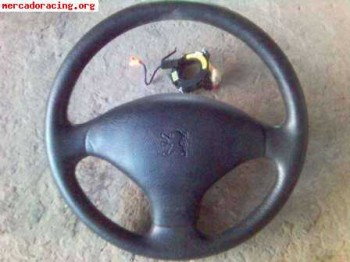 Vendo volante con air bag (completo) de peugeot 306 (3 aspas