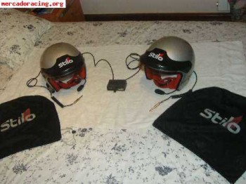 Dos cascos stilo vrj-rallye más centralita.