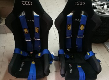 Pareja de baquet con arneses en vigor