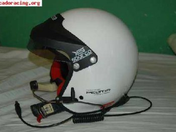 Cascos sparco peltor pro rally y centralita peltor