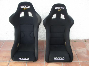 Sparco evo carbono, sparco rev, bases omp, sabelt. carrilera. 300 euro