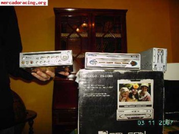 Vendo pantalla motorizada y dvd belson 3 meses de uso