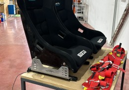 Pareja baquet sparco evo xl y arneses