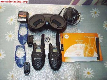 Pareja de walkie talkies motorola talkabout t 5422